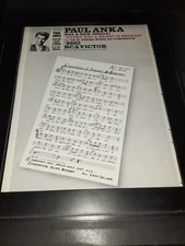 Paul Anka Every Day A Heart Is Broken Rare Original Promo Poster Ad Framed!