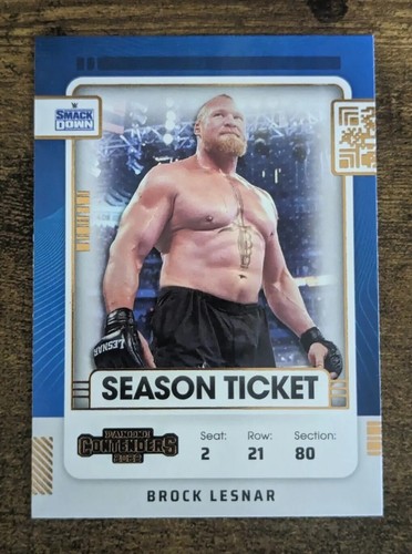 Brock Lesnar 2022 Panini Chronicles WWE Season Ticket Bronze Card #105 SmackDown - Picture 1 of 2