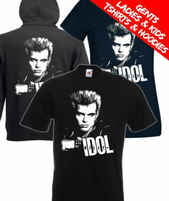 Billy Idol Rock Music T Shirt / Hoodie