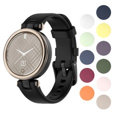 StrapsCo Silicone Rubber Replacement Watch Band Strap for Garmin Lily
