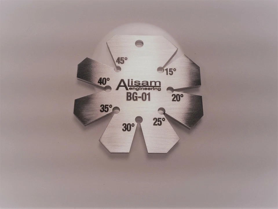 ALISAM ENGINEERING Chisel bevel gauge / gage - heavy 14g stainless steel