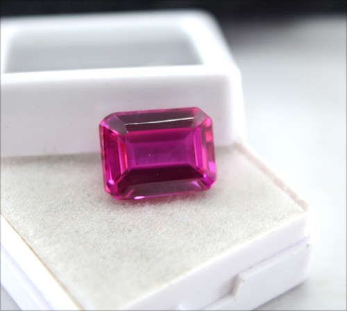 6.95 Ct Certified Natural Burma Mines Red Ruby VVS AA+ Cut Loose Gemstone R2173 - Picture 2 of 6