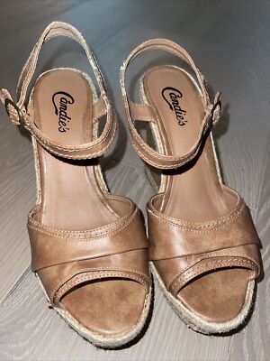 Candies Women's Wedge Platform Heel Sandals Shoes Size 8M