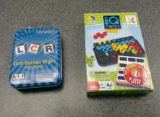 LCR Left Center Right Dice Game Tin by George & Co plus IQ Twist by Smart Games