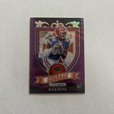 2021 Panini Prizm Draft Picks - Crusade Purple Wave Prizm #167 Kyle Pitts (RC)