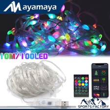 100LED 33ft Strip Rope Lights Tube Fairy String Outdoor Xmas Party Lamps Decor