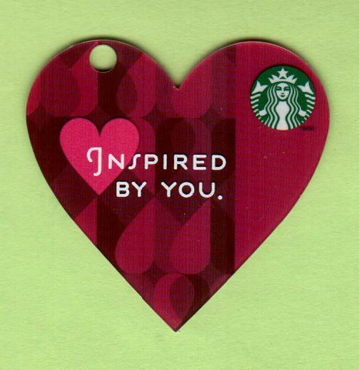 STARBUCKS Inspired By You 2013 Die-Cut Gift Card ( $0 ) | eBay