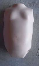 Vintage 1970s Porcelain Girl Doll Body or Torso 6 1/2" Tall 2