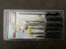 Lot SET de 5 couteaux de cuisine + fusil aiguisoir INOX MILOMEX Ltd
