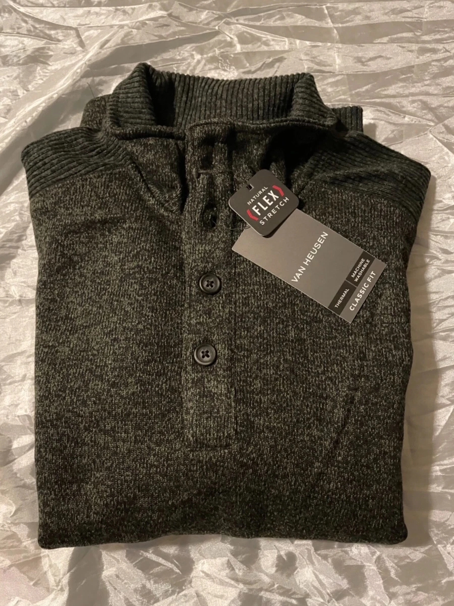 Van Heusen natural Flex stretch classic fit Sweater Mens small