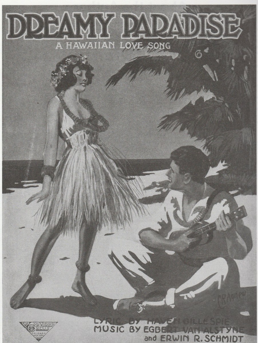 UKELELE HEAVEN, BY IAN WHITCOMB-SHEET MUSIC, VINTAGE ILLUSTRATIONS
