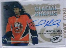 2005-06 Upper Deck Ice Glacial Graphs #GGTH Trent Hunter NM-MT Auto NY Islanders
