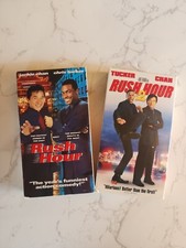 RUSH HOUR RUSH HOUR 2 Chan Tucker VHS Tape, COMPLETE/TESTED SEE PHOTOS VHS60