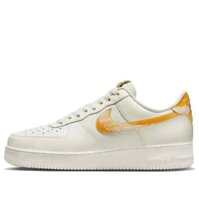 Nike Air Force 1 07 White Orange Herren Sneaker NEU OVP Gr. 40 - 47,5