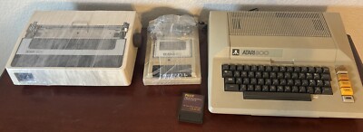 Vintage Atari 800, 1025, 410 Computer System Lot UNTESTED READ POWERS ON