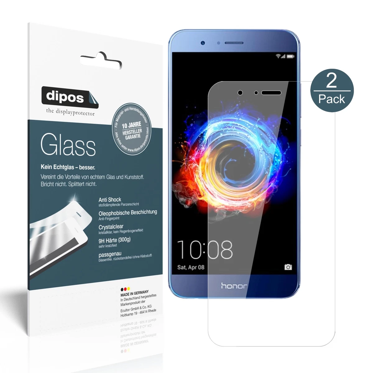 PELLICOLA VETRO TEMPERATO Per HUAWEI HONOR 8S Protezione Schermo