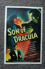 Son of Dracula Movie Poster Lobby Card Lon Chaney