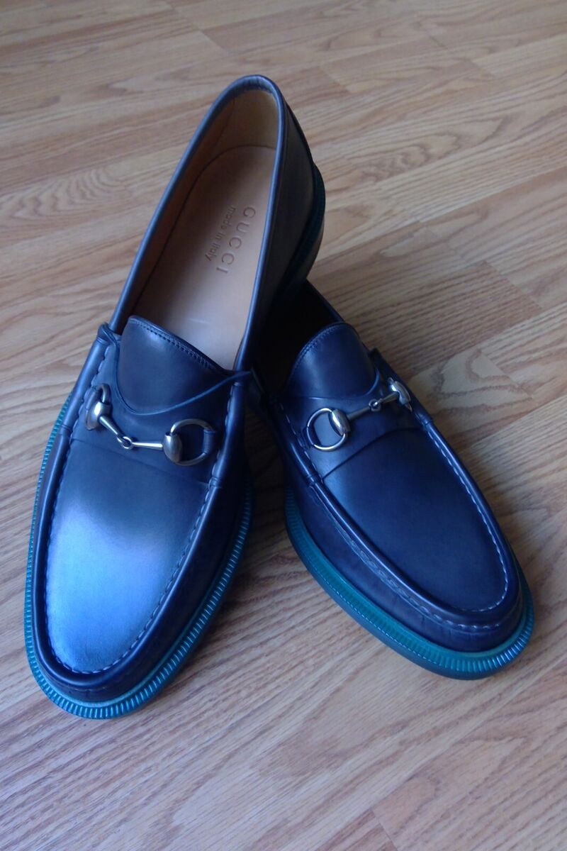 GUCCI 1953 ERA TOM FORD HORSEBIT GRAY LEATHER MEN'S LOAFERS GUCCI 1953 ERA TOM FORD HORSEBIT GRAY LEATHER MEN'S LOAFERS