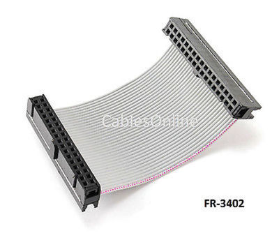 2 inch 34-Pin 2x17-Pin 2.54-Pitch Female 34-Wire IDC Flat Ribbon Cable, FR-3402
