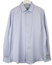 SUITSUPPLY Custom Made Slim Fit Formal Shirt Men's 45L / 17 3/4L Spread Neck