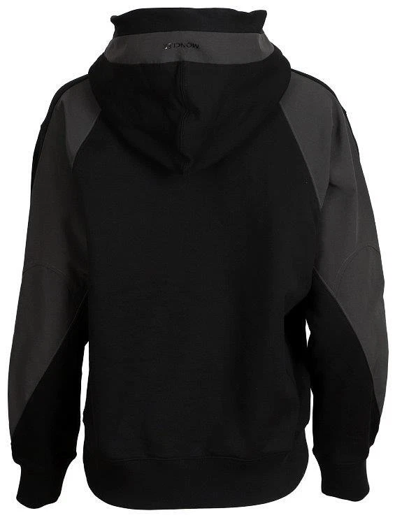 NUOVA FELPA CON CAPPUCCIO DONNA MONCLER LOGO NERO COTONE TOP SMALL