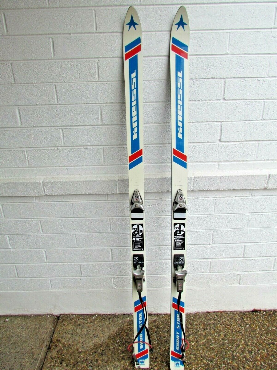 Vintage KNEISSL 180 cm Short Stars mogul skis with SALOMON Vintage KNEISSL 180 cm Short Stars mogul skis with SALOMON
