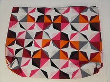 Borsa Thirty One Origami Pop grande con cerniera 12”W X 9”H rossi rosa nera