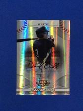 2008 Donruss Threads Autograph #92 Danny Carroll Rookie /999 Mariners Auto M