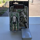 STAR WARS VINTAGE COLLECTION SCOUT TROOPER F7074  "6 Inch" and trivia cards