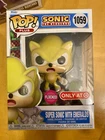 Super Sonic with Emeralds (Flocked) - Target Exclusive Funko Pop 1059 IN HAND