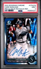 2022 BOWMAN CHROME PROSPECT AUTOS #CPACM CADE MARLOWE 67/150 PSA 9 AUTO