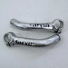 Vintage Girvin MTB Bar Ends 22.2mm Clamp Silver Alloy Handlebar Extensions A61
