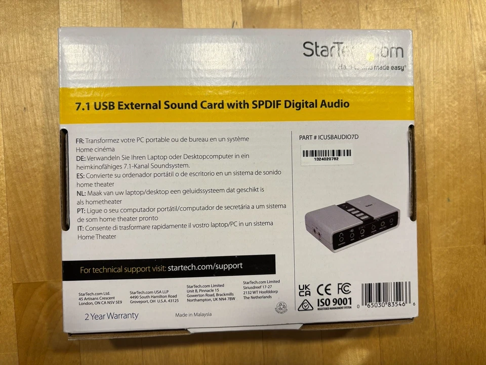 StarTech.com USB 7.1 externe USB-Soundkarte - Bild 2 von 2
