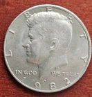 AU 1982-P 50C Kennedy Half Dollar