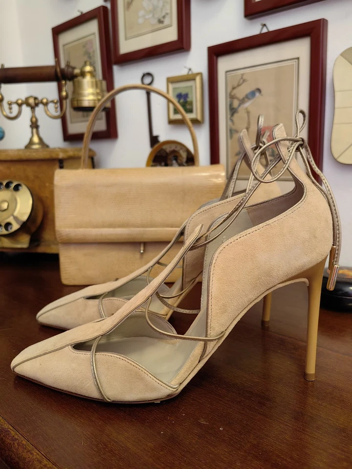 New suede shoes High heels Max Mara Italy  - Imagen 2 de 4