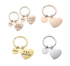 Herz Schlüsselanhänger Edelstahl Personalisiert mit Gravur Name Schlüssel ID