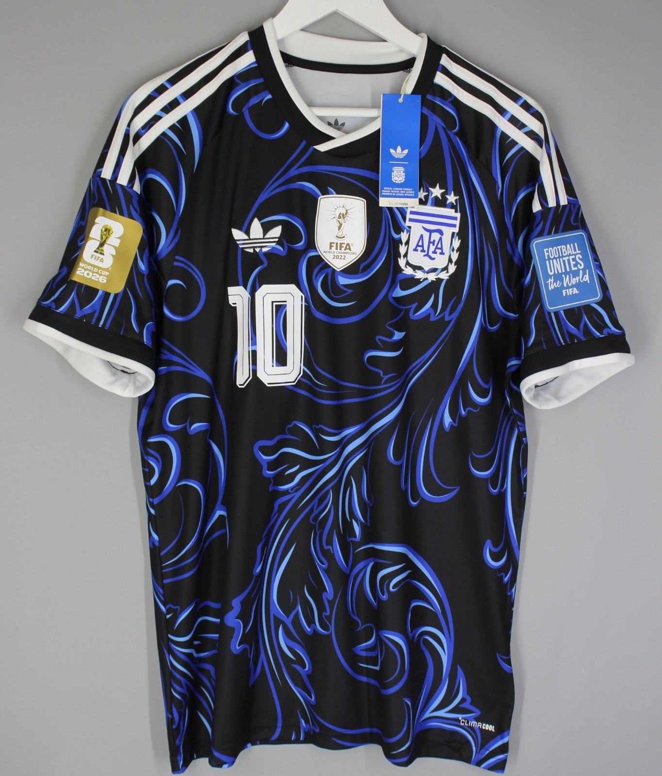 BNWT ARGENTINA NATIONAL TEAM 2026 2027 AWAY FOOTBALL SHIRT WORLD CUP #10 MESSI