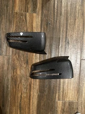 Carbon Fiber Side Mirror Covers Set Fit Mercedes W218 CLS550 CLS63 AMG 2010-2017