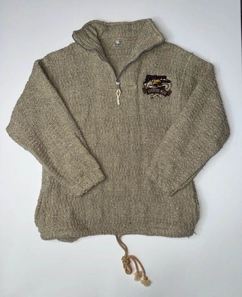 Suéter Tejido Grueso Grande De Colección Años 90 Disney Raro Indiana Jones Adventure Wear Foto 2 de 4