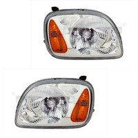 Scheinwerfer Hauptscheinwerfer Set Rechts & Links H4 FüR Nissan Micra II K11