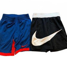 Nike Boys Small Black Blue Athletic Shorts - Lot of 2