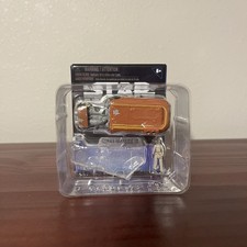 Star Wars Micro Galaxy Squadron Rey with Rey's Speeder series 10