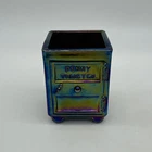 Vintage Westmoreland Carnival Glass Penny Trust Safe Bank Toothpick Trinket READ