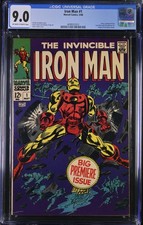 Iron Man #1 CGC VF/NM 9.0 Off White to White ...