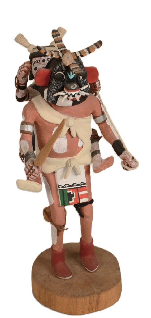 Hopi Kachina Clown and Ogre By Sheldon Talas 1937-2010