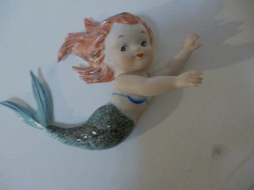 VINTAGE 1950'S NORCREST NAPCO MERMAID WALL PLAQUE MADE IN JAPAN