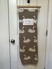 Brown SWAN Oversized Decorative Throw Shabby Chic Victorian