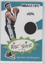 2019-20 Panini NBA Hoops Rise N Shine Memorabilia Quinndary Weatherspoon ni4