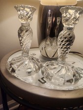 Set Of Early Amerian Candle Holders/ Heavy
