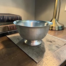 "Pedestal vintage International Pewter Paul Revere Bowl 276 35-2 patas 6,5"""